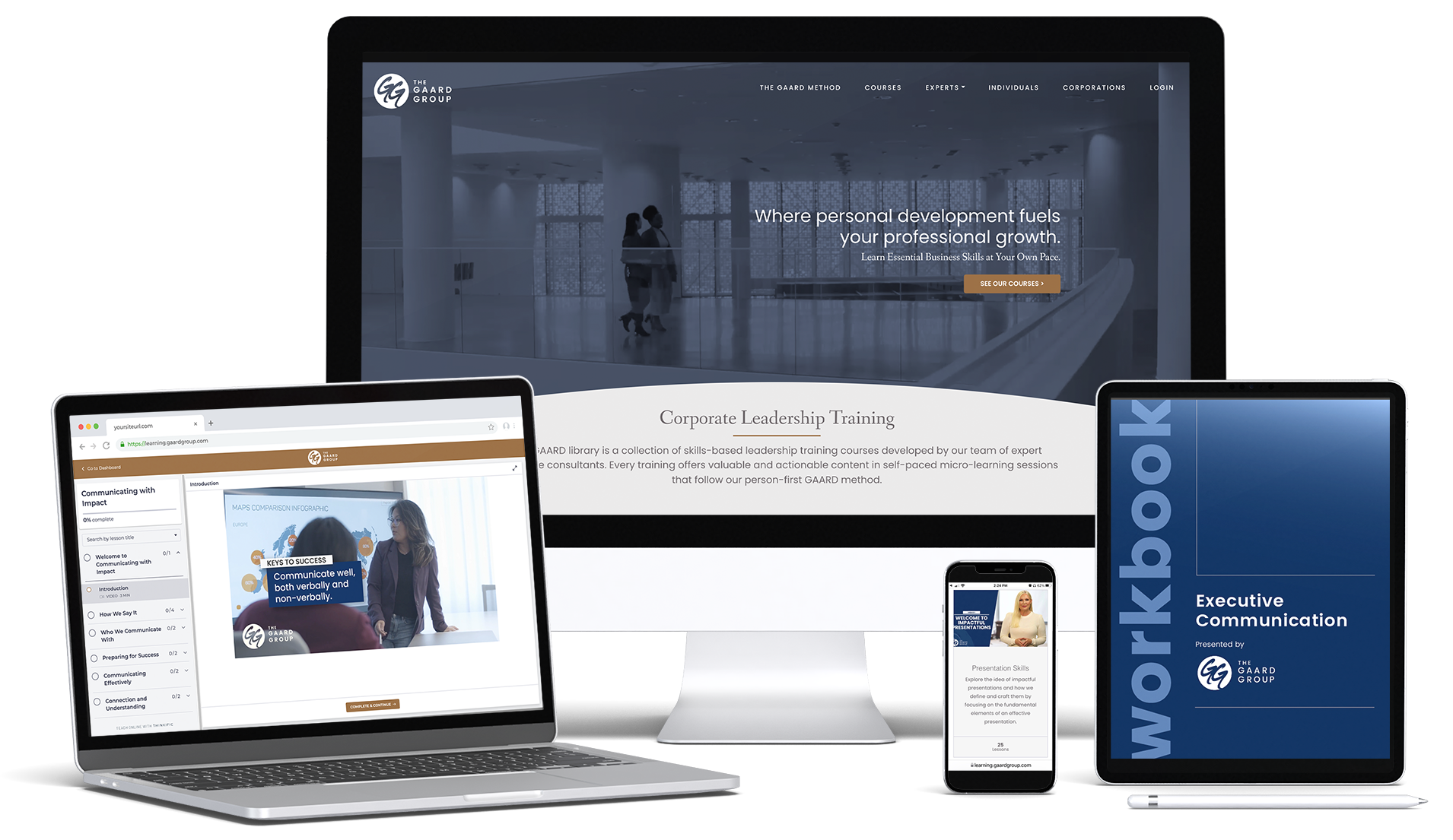 Gaard Web Site on Multiple Devices